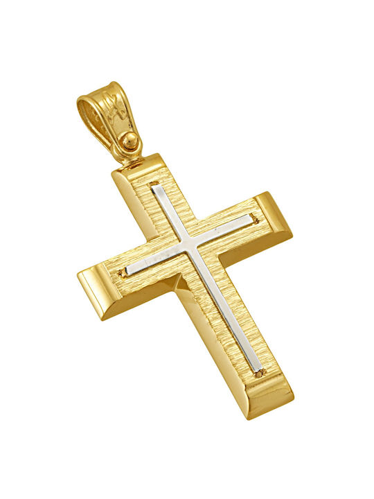 Senzio Belibasakis Men's Gold Cross 14K