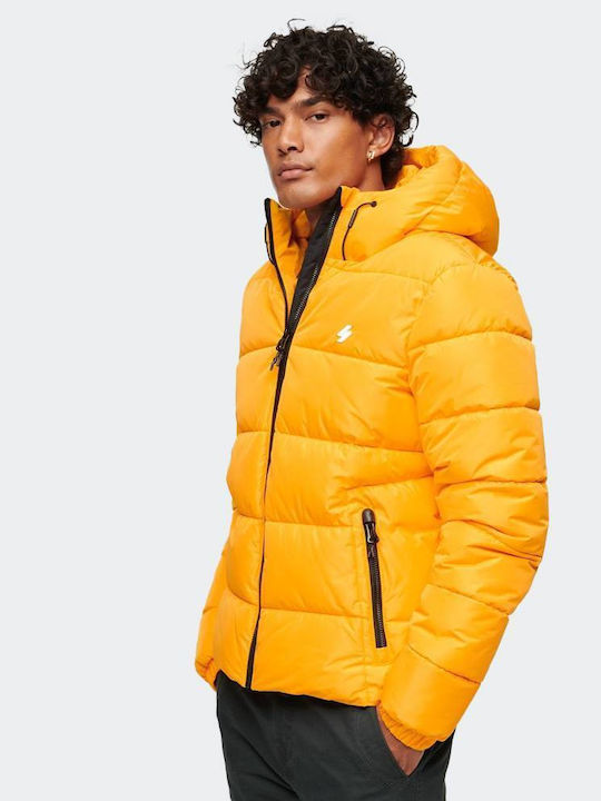 Superdry Men's Winter Puffer Jacket Yellow