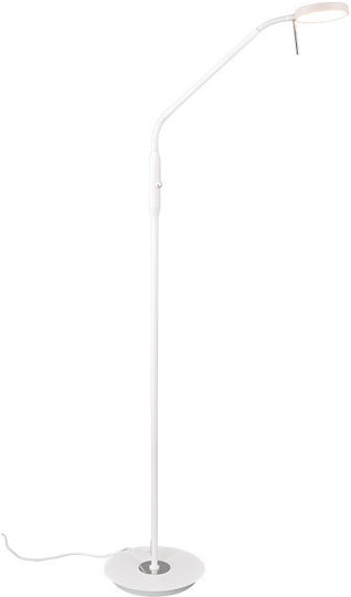 Trio Lighting Monza LED Floor Lamp H145xW50cm. with Natural White Light 1400lm White