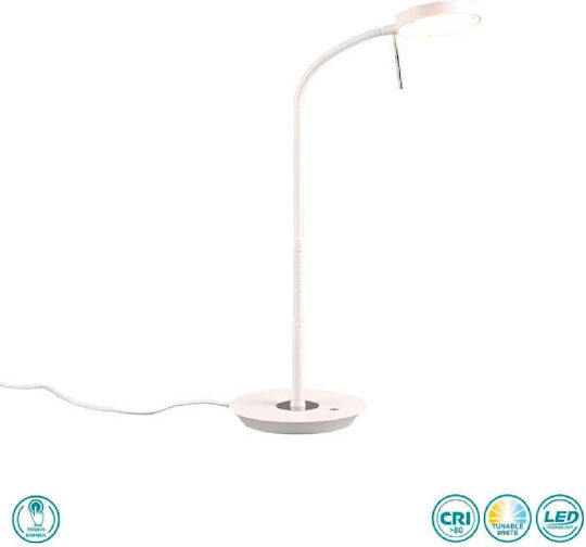 Trio Lighting LED Floor Lamp H57xW46cm. with Natural White Light 1400lm White