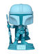 Funko Pop! Filme: Star Wars: Der Mandalorianer - Mandalorian (Hologramm) 345 Wackelkopf & Leuchtet im Dunkeln Sonderausgabe