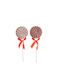 Kaemingk Weihnachtliche Figur Süßigkeiten Rot Länge 9.5cm