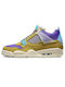 Air  4 Retro Union LA Мъжки Ботуши Desert Moss / Turquoise / Dark Iris