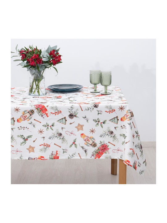 Dimeco Christmas Tablecloth Red L220xW140cm 1pcs