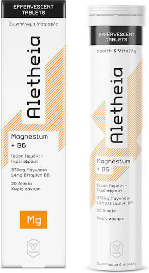Aletheia Aletheia Magnesium + B6 20 Sprudeltabletten Zitronen-Grapefruit