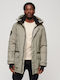 City Winter Jacke Parka Wasserdicht Gray
