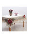 Dimeco Christmas Tablecloth Fabric Red L180xW140cm 1pcs