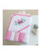 Palamaiki Set of baby towels 6pcs Pink