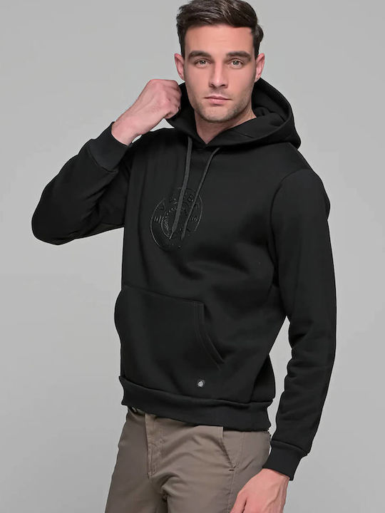 Everbest Men's Sweatshirt with Hood Black