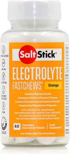 SaltStick Electrolyte Fastchews Orange 60 chewable tabs