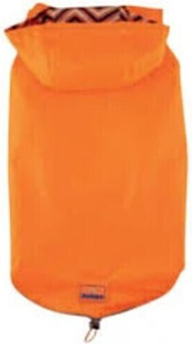 Zampa Orange Waterproof Dog Coat with 25cm Back Length