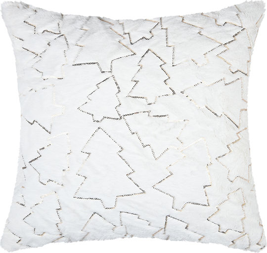 Christmas Decorative Pillow S-f Square White 45x45cm