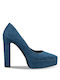 Envie Shoes Blue Low Heels