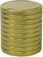 Viosarp Lid for Storage Container made of Metal in Gold Color 5206753025757 10pcs