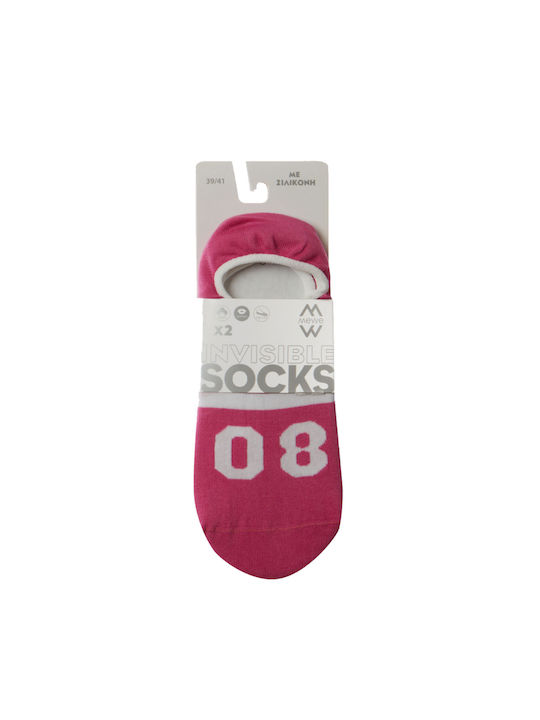 ME-WE Women's Socks Fuchsia 2Pack