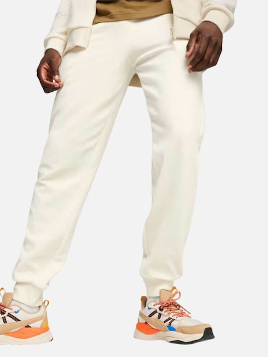 Pantaloni de trening cu Elastic Alb