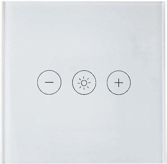 SmartWise Recessed Wall Switch Wi-Fi Lighting One-Way without Frame White