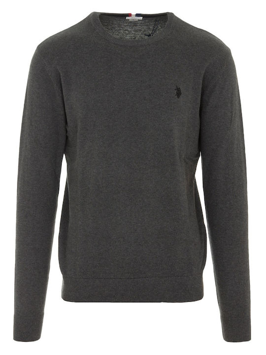 U.S. Polo Assn. Leon Πουλόβερ Μακρυμάνικο Γκρι