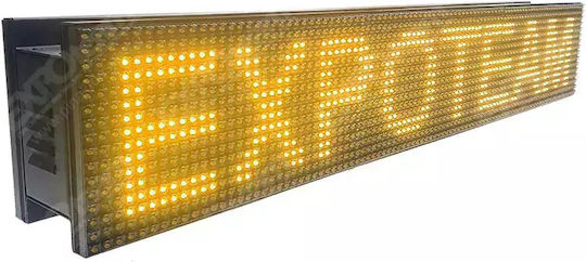 ExpoLedTeam LED Beschriftung Doppelseitig Wasserdicht 192x16cm Gelb
