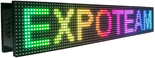 ExpoLedTeam Κυλιόμενη Πινακίδα LED Διπλής Όψης Αδιάβροχη 128x48cm RGB