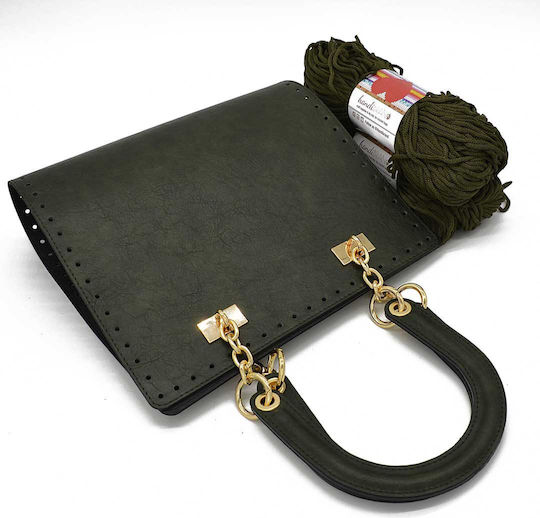 Handibrand Handle for Knitted Bag Green