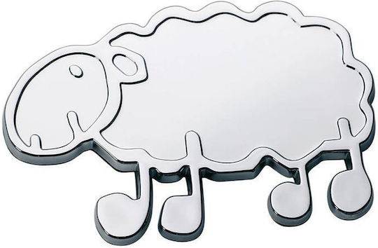 Racesport Stickers 4 x 4cm for Car Door in Silver Color 1pcs