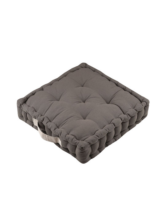 Bodenkissen S-f Duo aus 100% Baumwolle Taupe Ab...