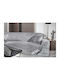 Guy Laroche Monte Ριχτάρι Τριθέσιου Καναπέ Chenille 180x300εκ. Grey 1133030223022
