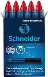 Schneider 5 Пълнители За Маркерна Дъска Червени