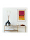 Walls Poster Roșu Violet Negru Portocaliu Galben Pe Galben 70x100cm