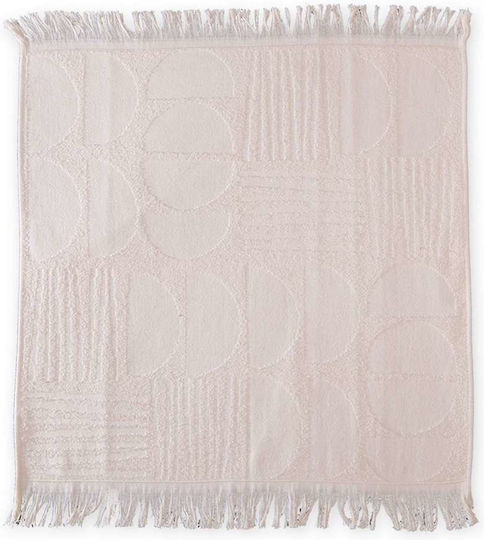 Nef-Nef Homeware Xavier Ποτηρόπανο από 100% Βαμβάκι σε Εκρού Χρώμα 50x50cm