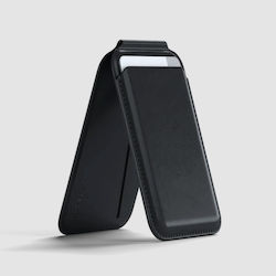 Satechi Vegan-Leather Magnetic Wallet Φόρτισης MagSafe σε Μαύρο χρώμα