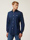 Harmont & Blaine Men's Shirt Long Sleeve Navy Blue