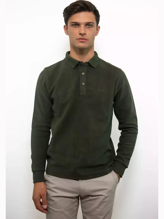 Side Effect Langarmbluse Khaki
