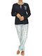 Goodnight Winter Women's Pyjama Set Blue