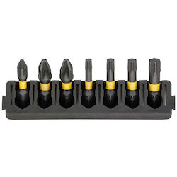 DEWALT Set 7 Screwdriver Bits Star/Torx