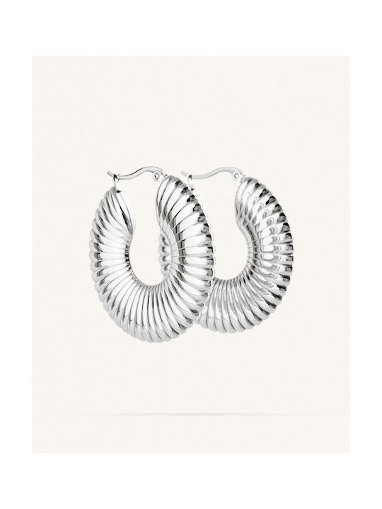 StanStefan Earrings Hoops made of Platinum