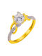 Xrisokosmima Single Stone from Gold 14K