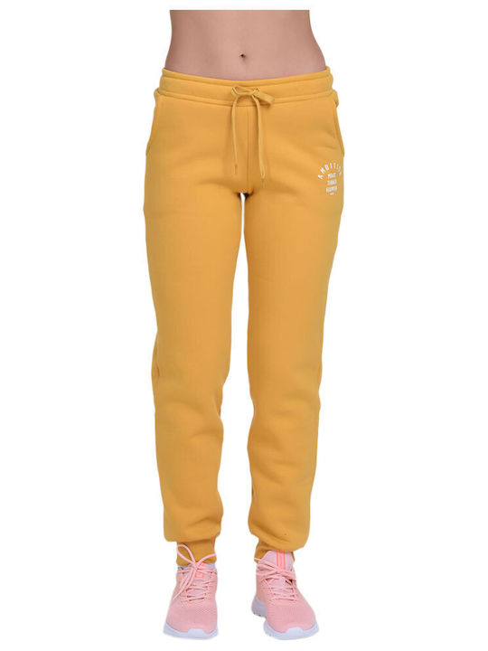 Pantaloni de Trening Fleece Galben