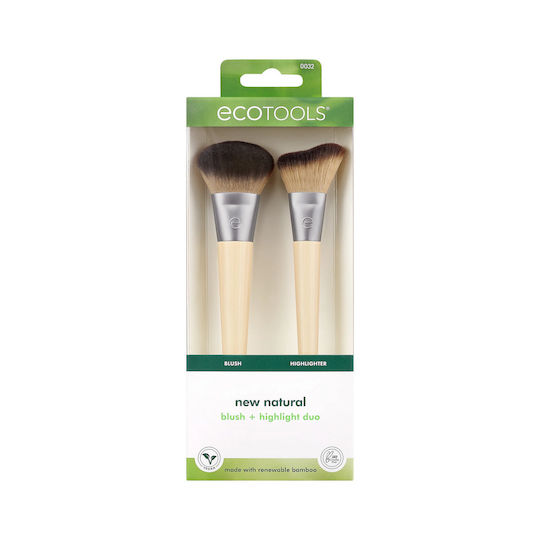 EcoTools Make Up Brush for Blush from Natural Bristle Highlight Duo