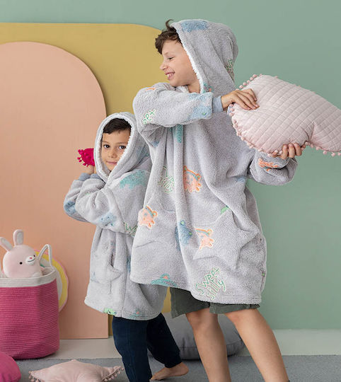 Palamaiki Fleece Fluorescent Gray Kids Blanket 245cm