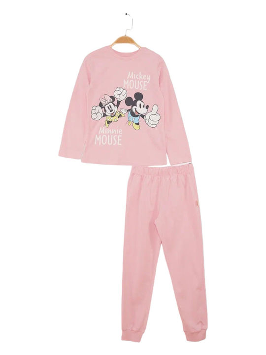 Cimpa Set Top & Bottom Kids Cotton Pyjamas Pink