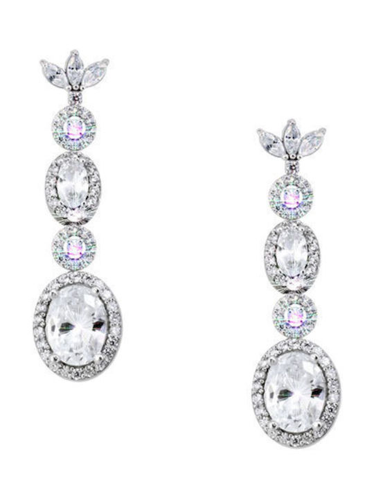 Earrings made of Platinum with Stones