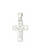 Women's White Gold Cross 14K