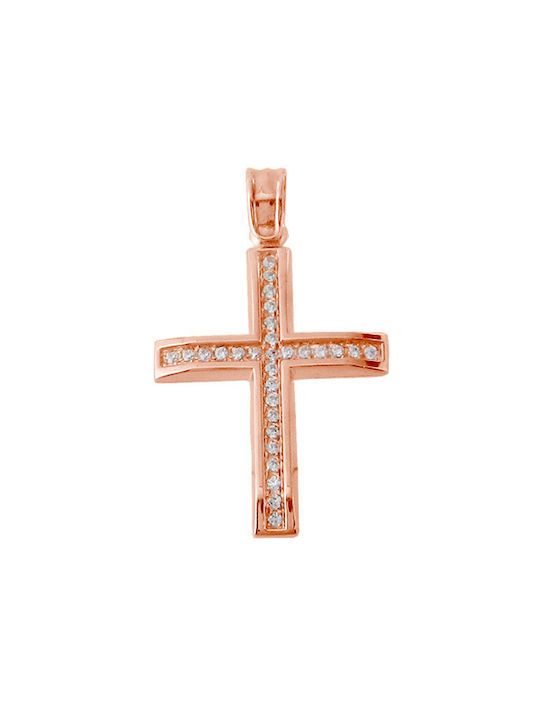 Xrisokosmima Women's Rose Gold Plated Cross