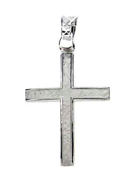 Xrisokosmima Men's White Gold Cross 14K