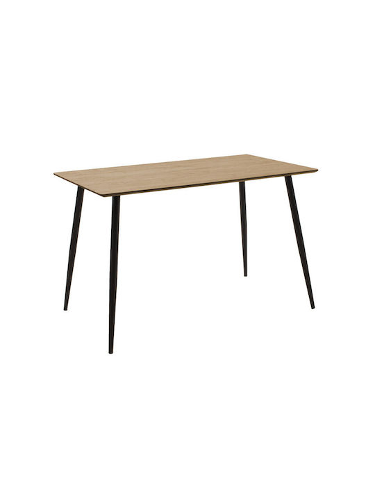 Valse Table Dining Room Wooden Sonoma / Black 140x80x76cm