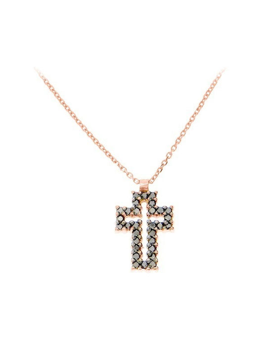 Xrisokosmima Rose Gold Cross 18K