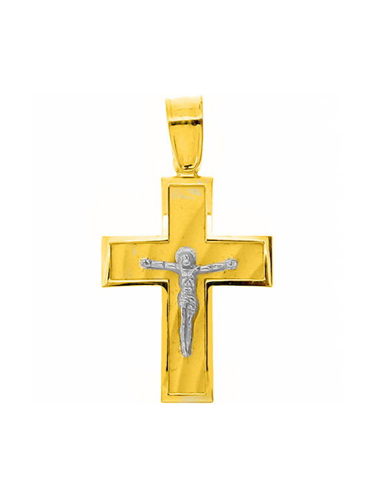 Xrisokosmima Herren Gold Kreuz 9K