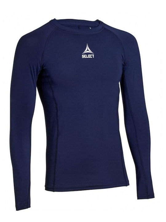 Select Sport Ανδρική Ισοθερμική Κοντομάνικη Μπλούζα Μπλε